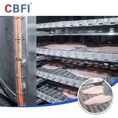CBFI SD-500 IQF tvöfaldur spíralfrystiskápur